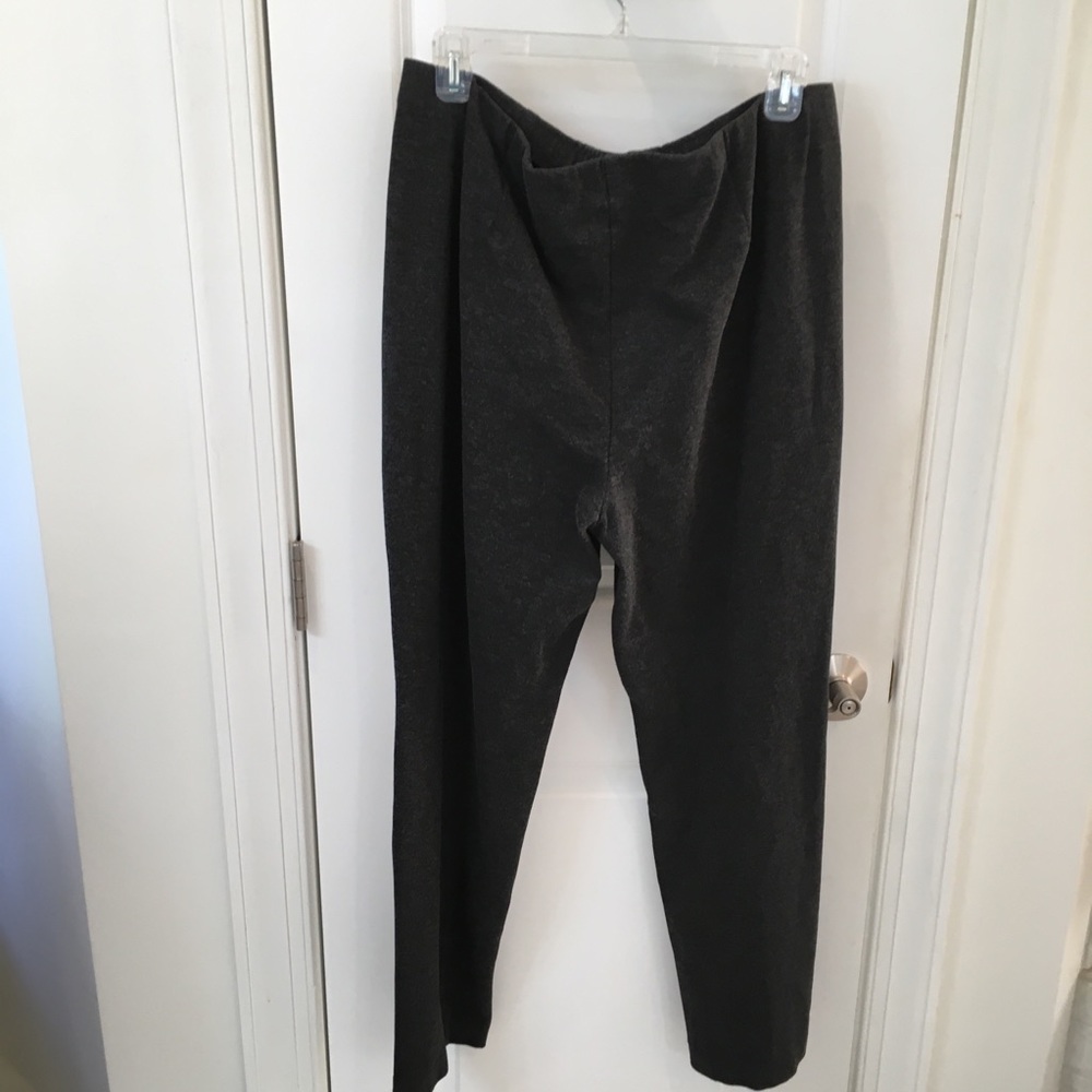 J. Jill Women's Sz L Grey Ponte Ankle Pants
